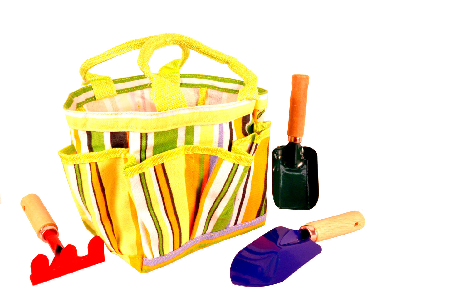 Juego de herramientas de jardinería para niños JustForKids con bolsa
